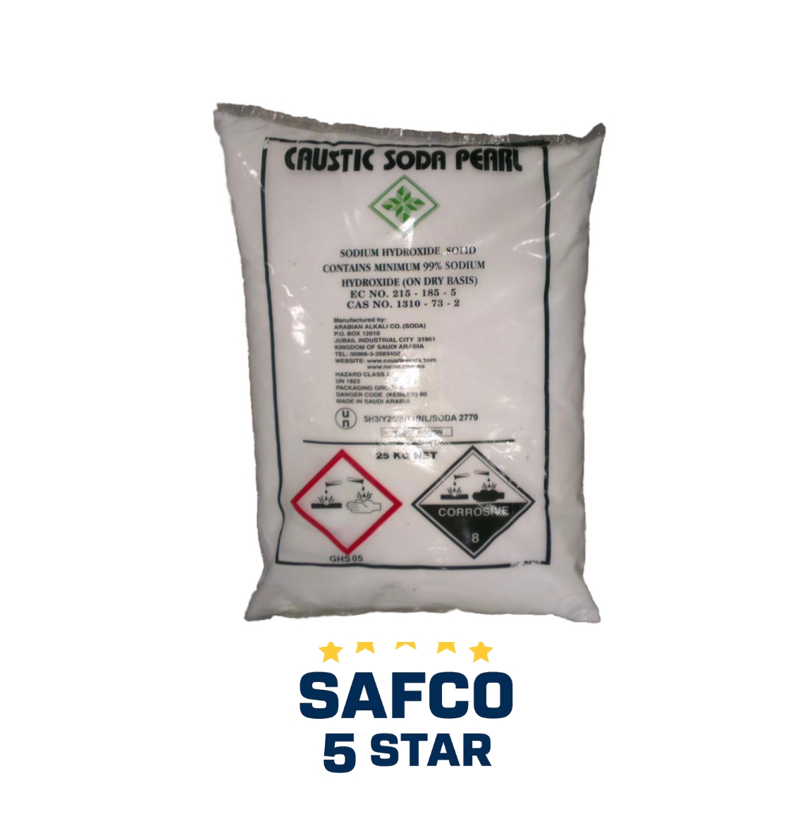 Industrial Grade Caustic Soda Pearl – 25KG
