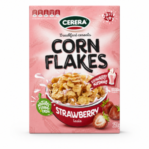 cerera corn flakes strawberry taste